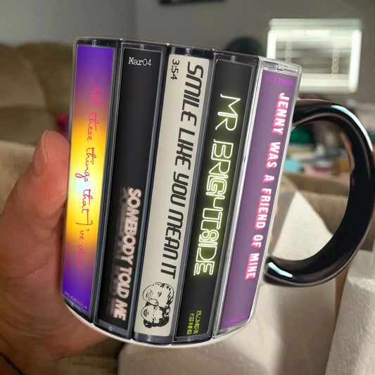 The Killers Hot Fuss Album Cassette Retro Accent Mug