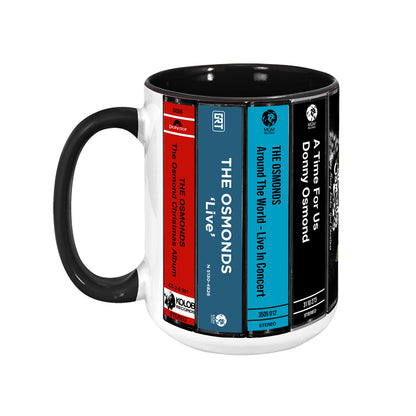 The Osmonds Albums Cassette Collection Retro Accent Mug