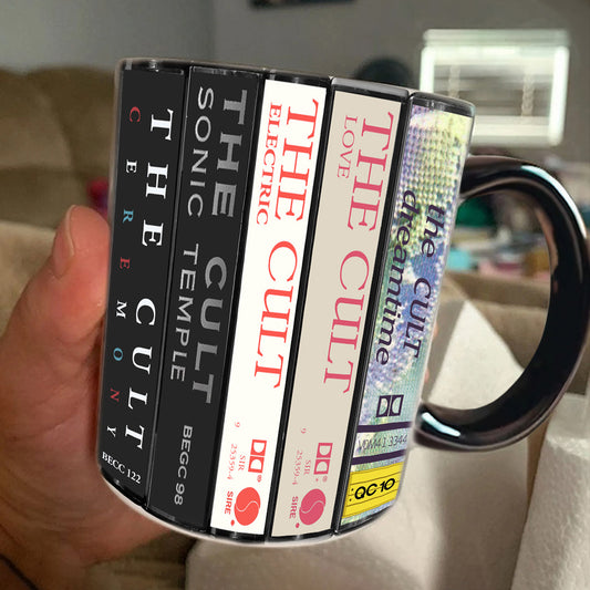 The Cult Albums Cassette Collection Retro Accent Mug