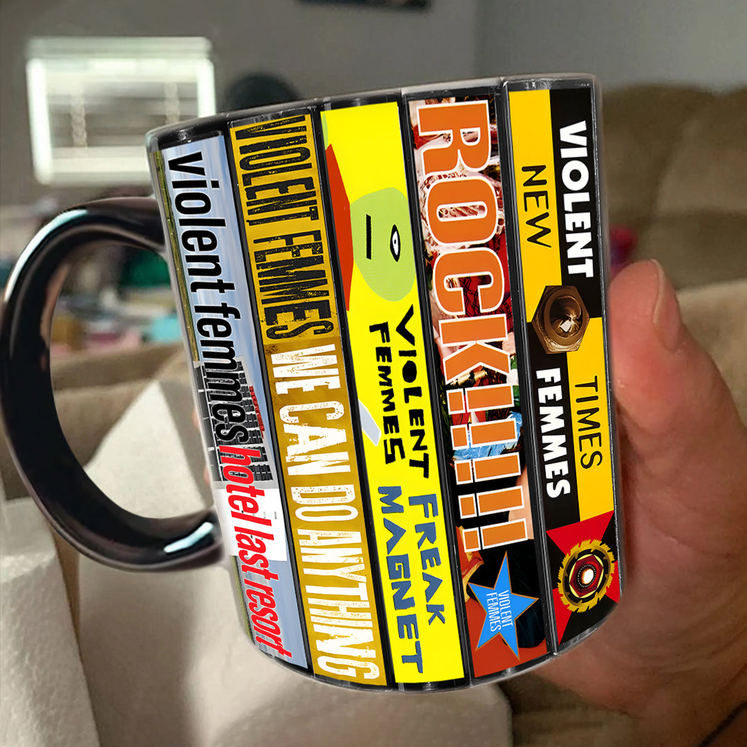 Violent Femmes Albums Cassette Collection Retro Accent Mug
