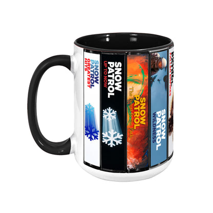 Snow Patrol Albums Cassette Collection Retro Accent Mug