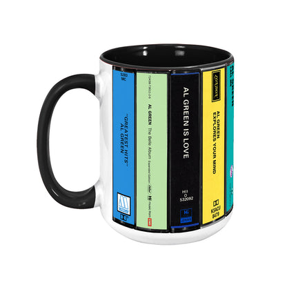Al Green Albums Cassette Collection Retro Accent Mug