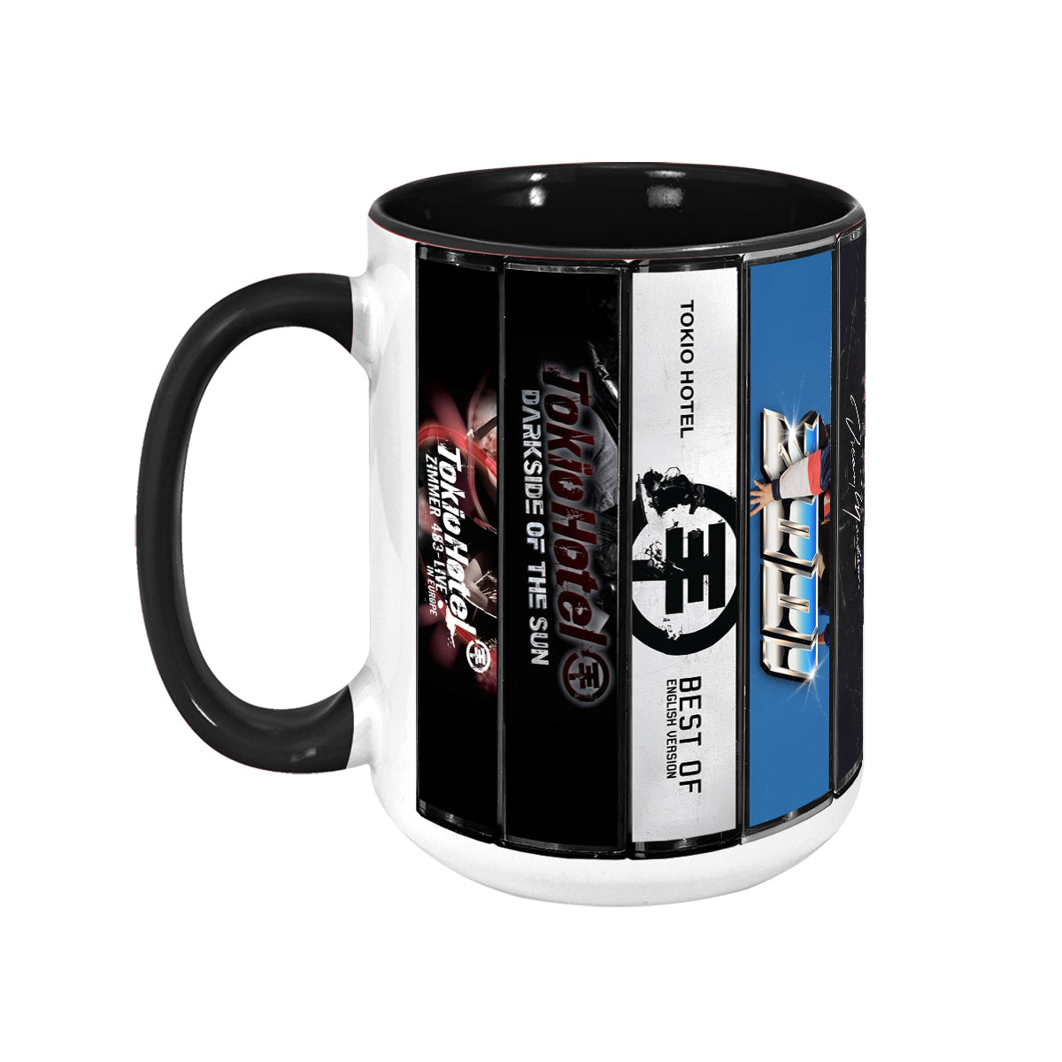 Tokio Hotel Albums Cassette Collection Retro Accent Mug