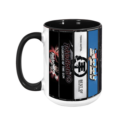 Tokio Hotel Albums Cassette Collection Retro Accent Mug