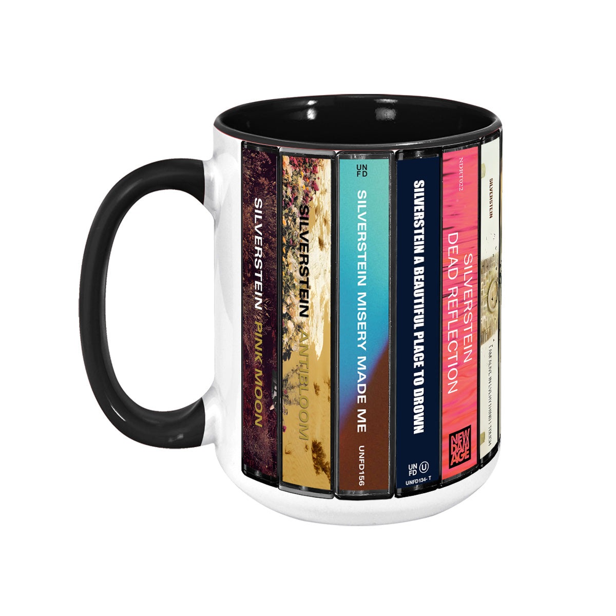 Silverstein Albums Cassette Collection Retro Accent Mug