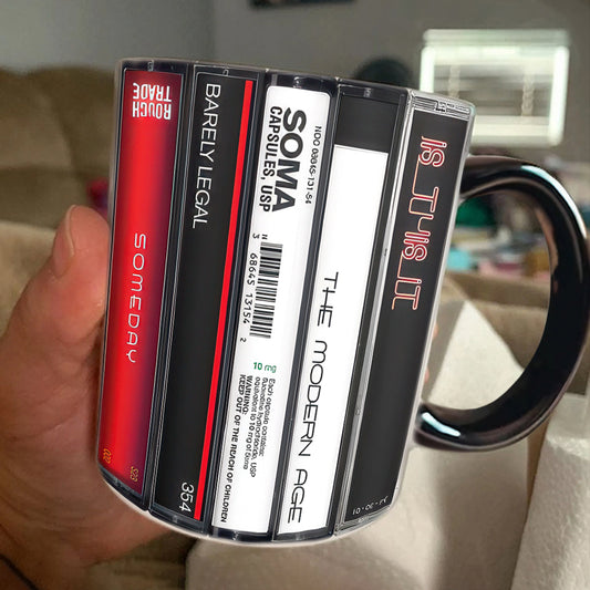 The Strokes Albums Cassette Retro Collection Accent Mug