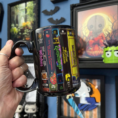 VHS Tape 90s Kids Nostalgic Movies Retro Black Mug