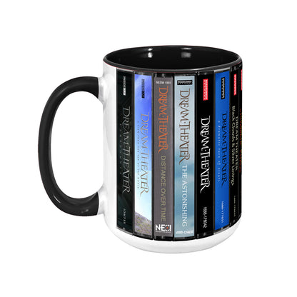 Dream Theater Albums Cassette Collection Retro Accent Mug