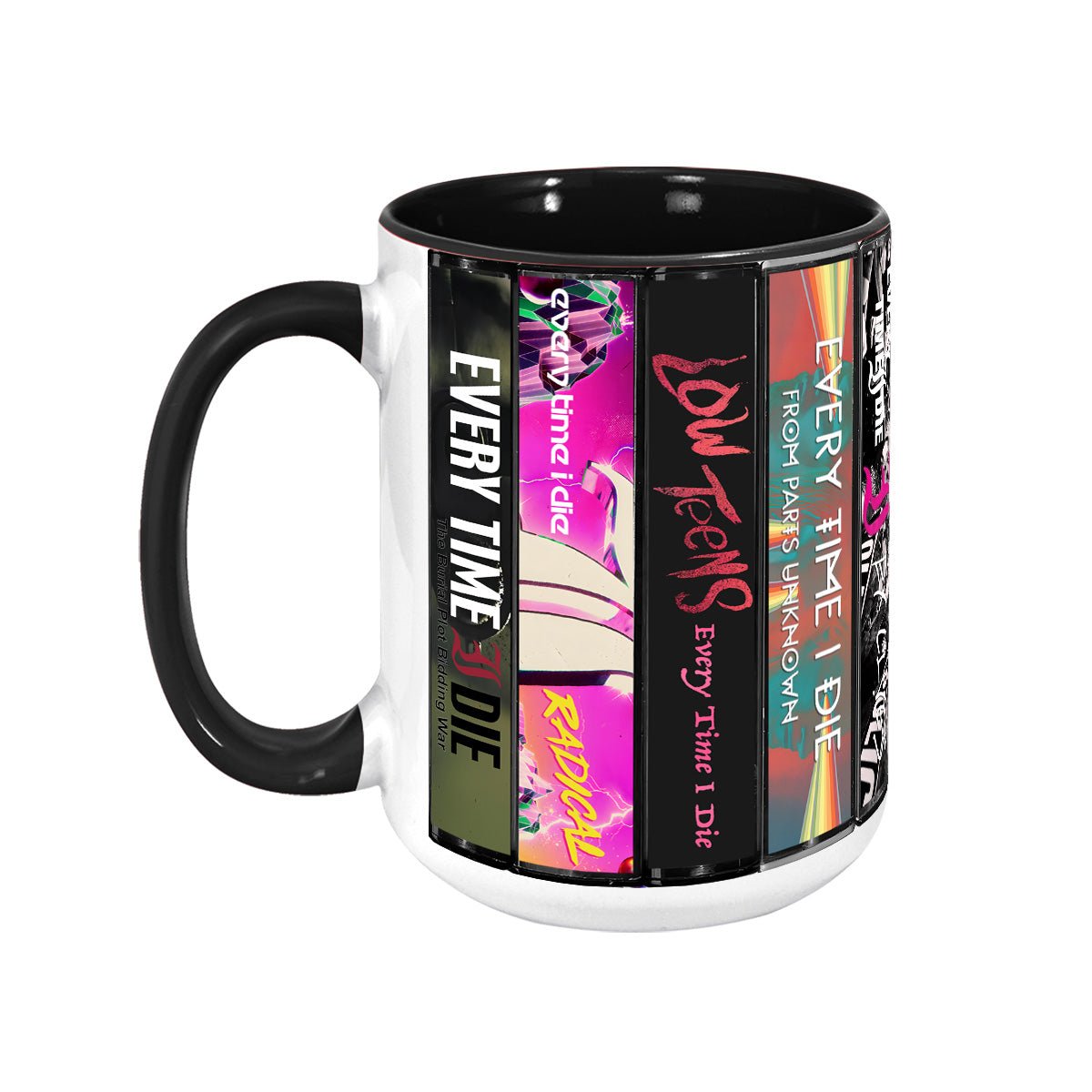Every Time I Die Albums Cassette Collection Retro Accent Mug