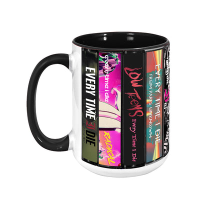 Every Time I Die Albums Cassette Collection Retro Accent Mug