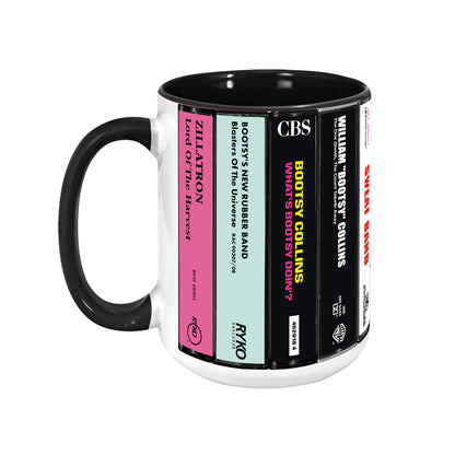 Bootsy Collins Albums Cassette Collection Retro Accent Mug