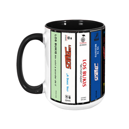 Los Bukis Albums Cassette Collection Retro Accent Mug