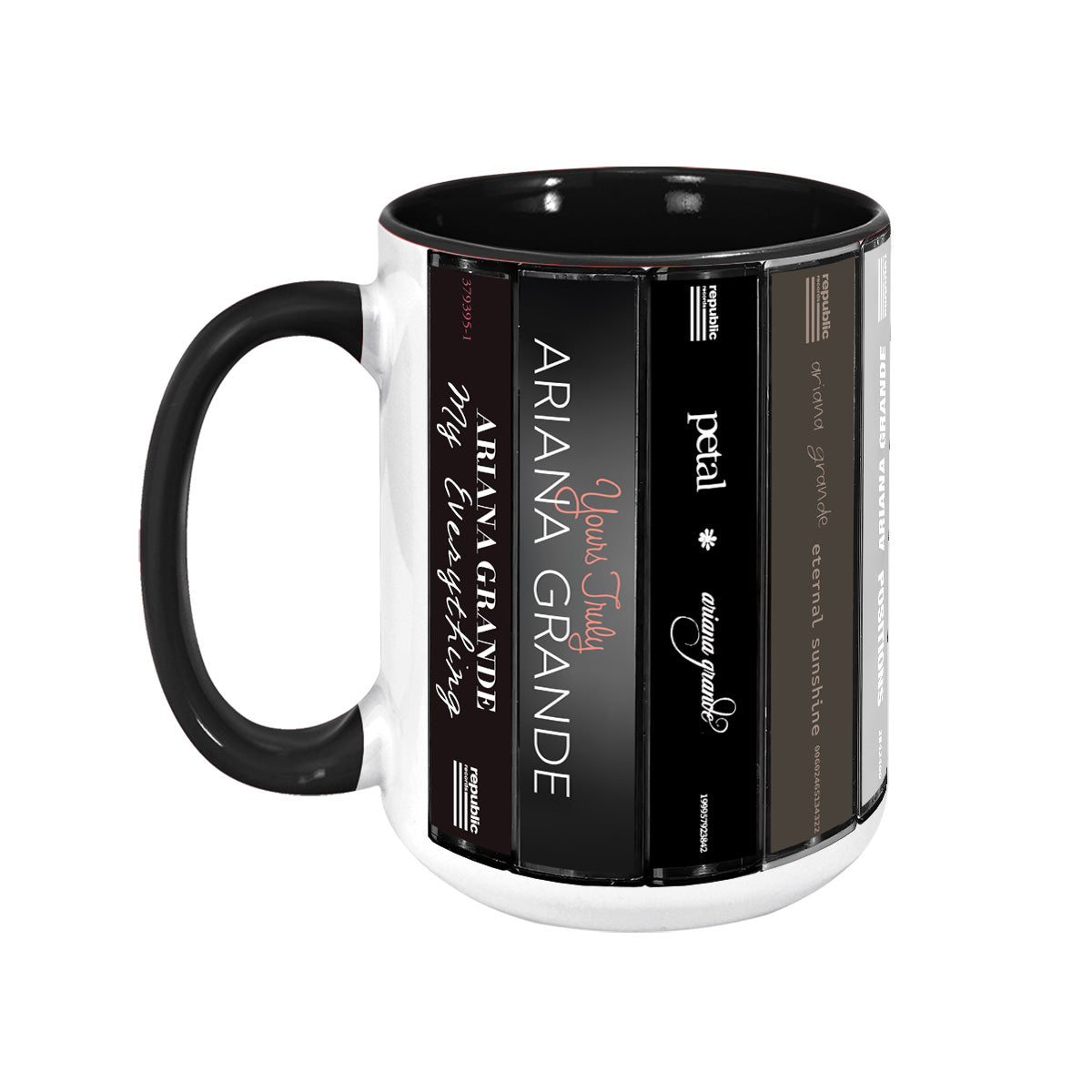 Ariana Grande Albums Cassette Collection Retro Accent Mug