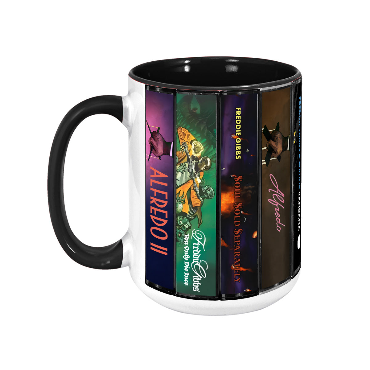 Freddie Gibbs Albums Cassette Collection Retro Accent Mug
