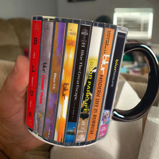 Blur Albums Cassette Retro Collection Accent Mug