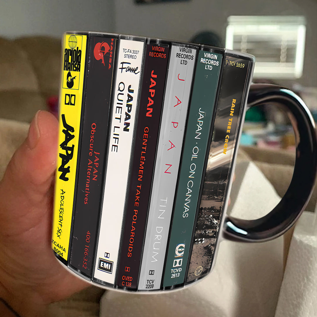 Japan Albums Cassette Collection Retro Accent Mug