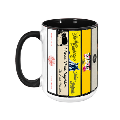 The Avett Brothers Albums Cassette Collection Retro Accent Mug