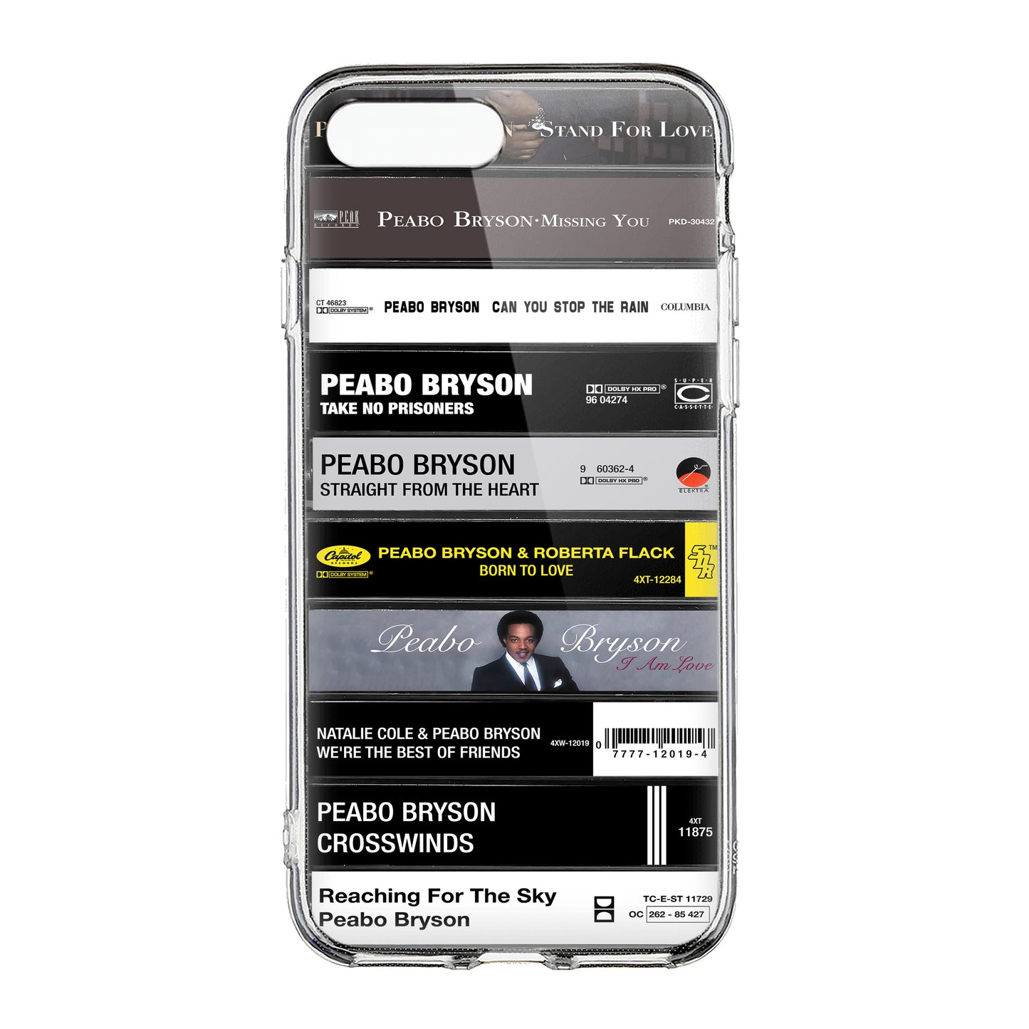 Peabo Bryson Albums Cassette Collection Retro Phone Case