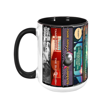 Tame Impala Albums Cassette Collection Retro Accent Mug
