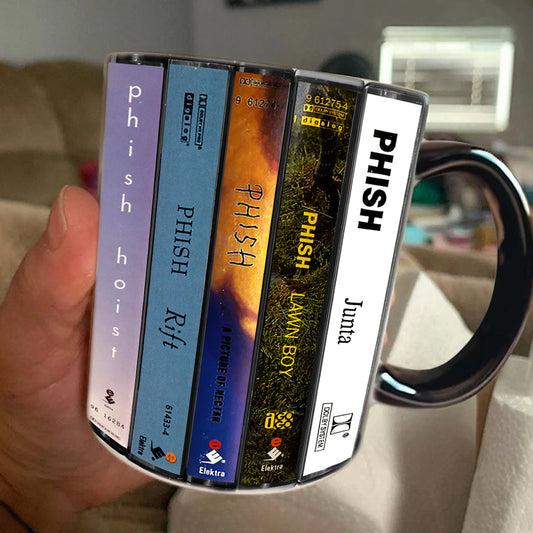 Phish Albums Cassette Collection Retro Accent Mug