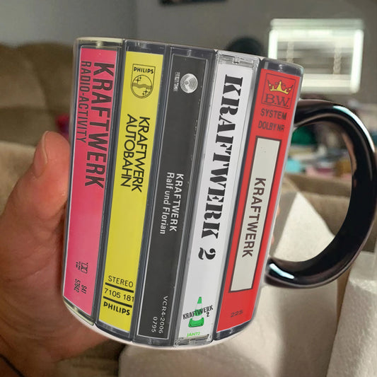 Kraftwerk Albums Cassette Retro Collection Accent Mug