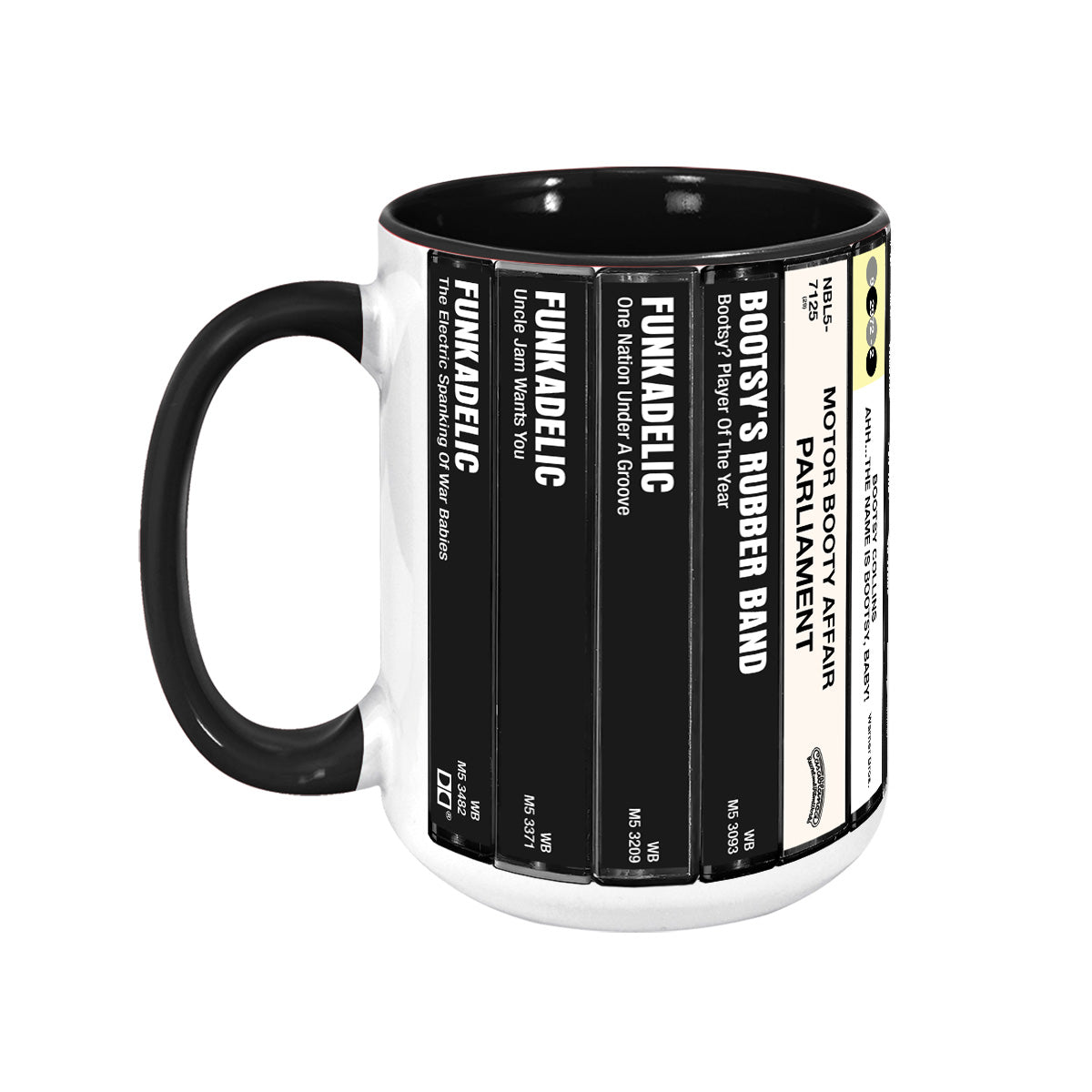 Parliament-Funkadelic Albums Cassette Collection Retro Accent Mug