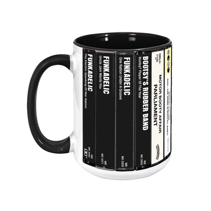 Parliament-Funkadelic Albums Cassette Collection Retro Accent Mug