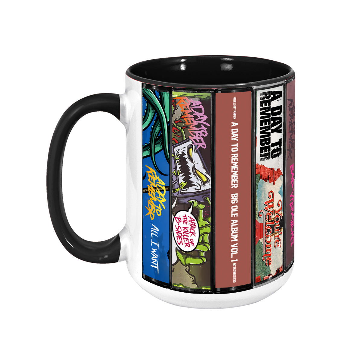 A Day to Remember Albums Cassette Collection Retro Accent Mug