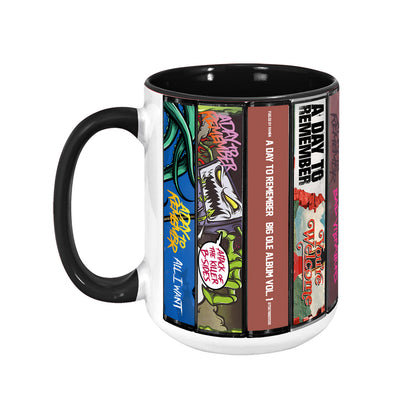 A Day to Remember Albums Cassette Collection Retro Accent Mug