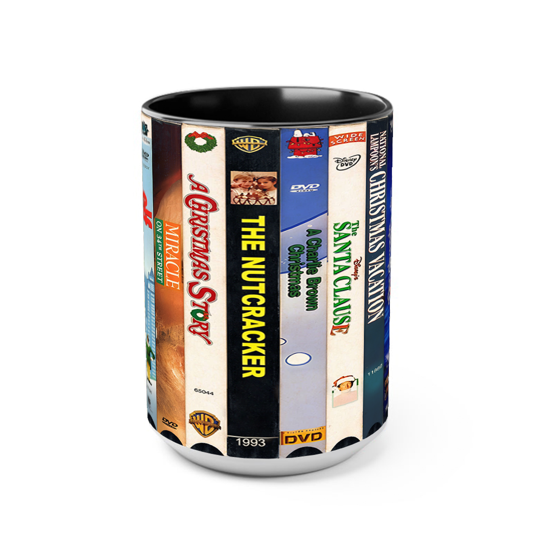 Classic Christmas Movies VHS Collection Accent Mug