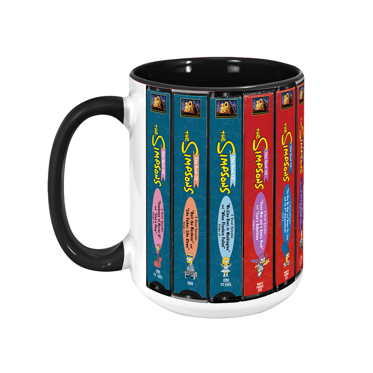 The Best of The Simpsons VHS Collection Nostalgia Mug