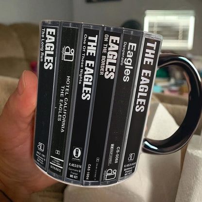 Eagles Albums Cassette Retro Collection Accent Mug