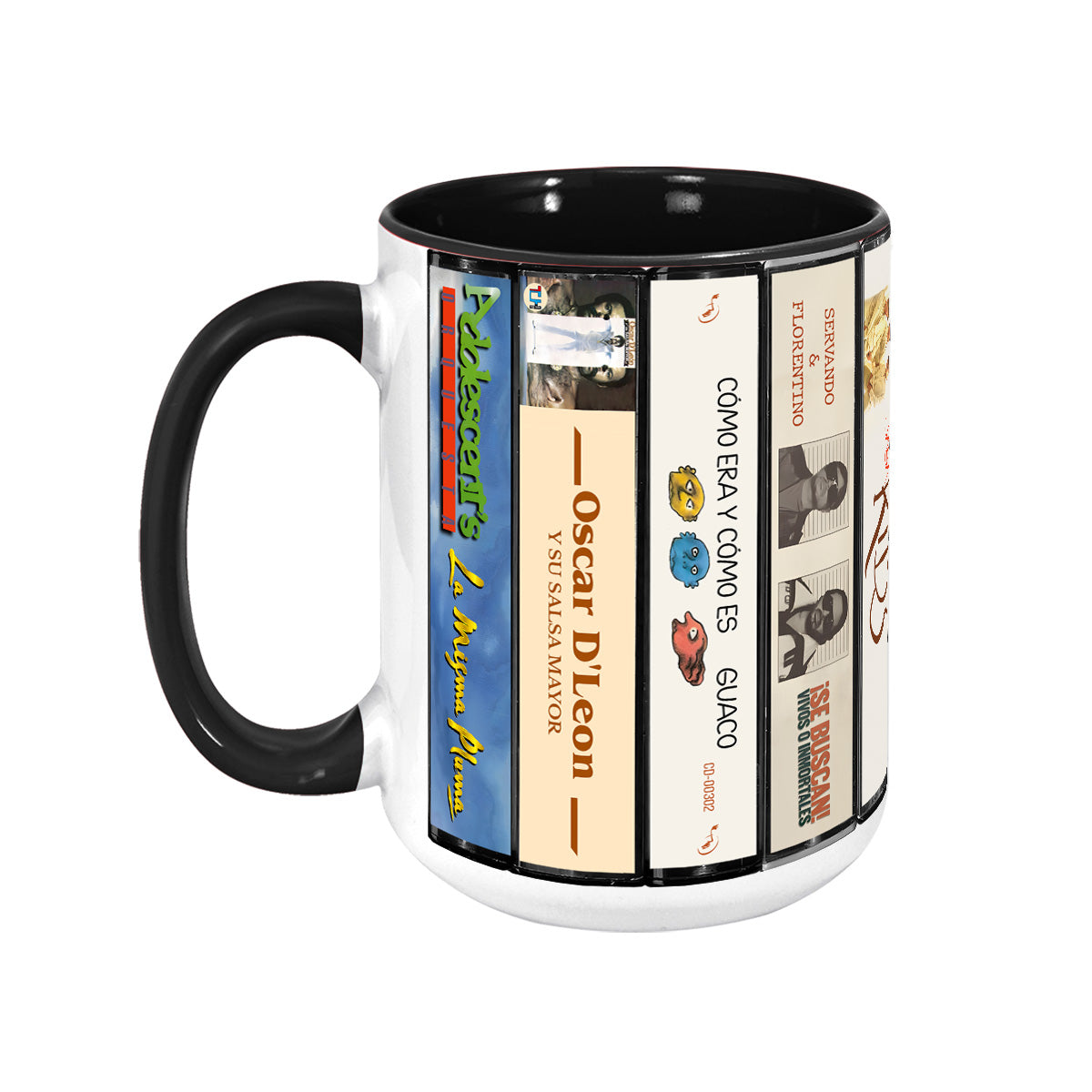 Salsa Albums Cassette Collection Retro Accent Mug