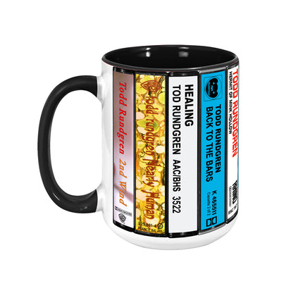 Todd Rundregen Albums Cassette Collection Retro Accent Mug