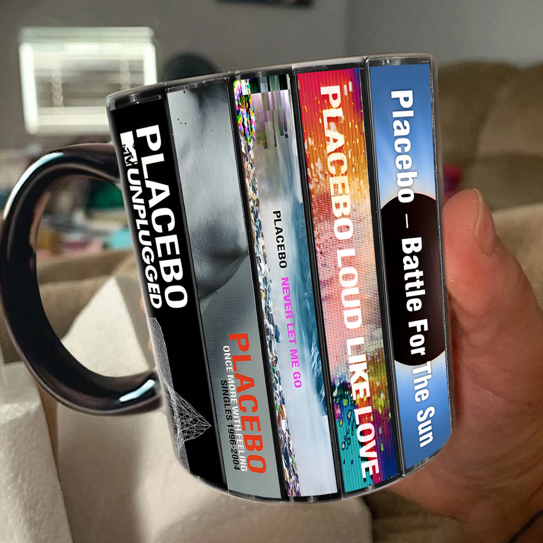 Placebo Albums Cassette Collection Retro Accent Mug