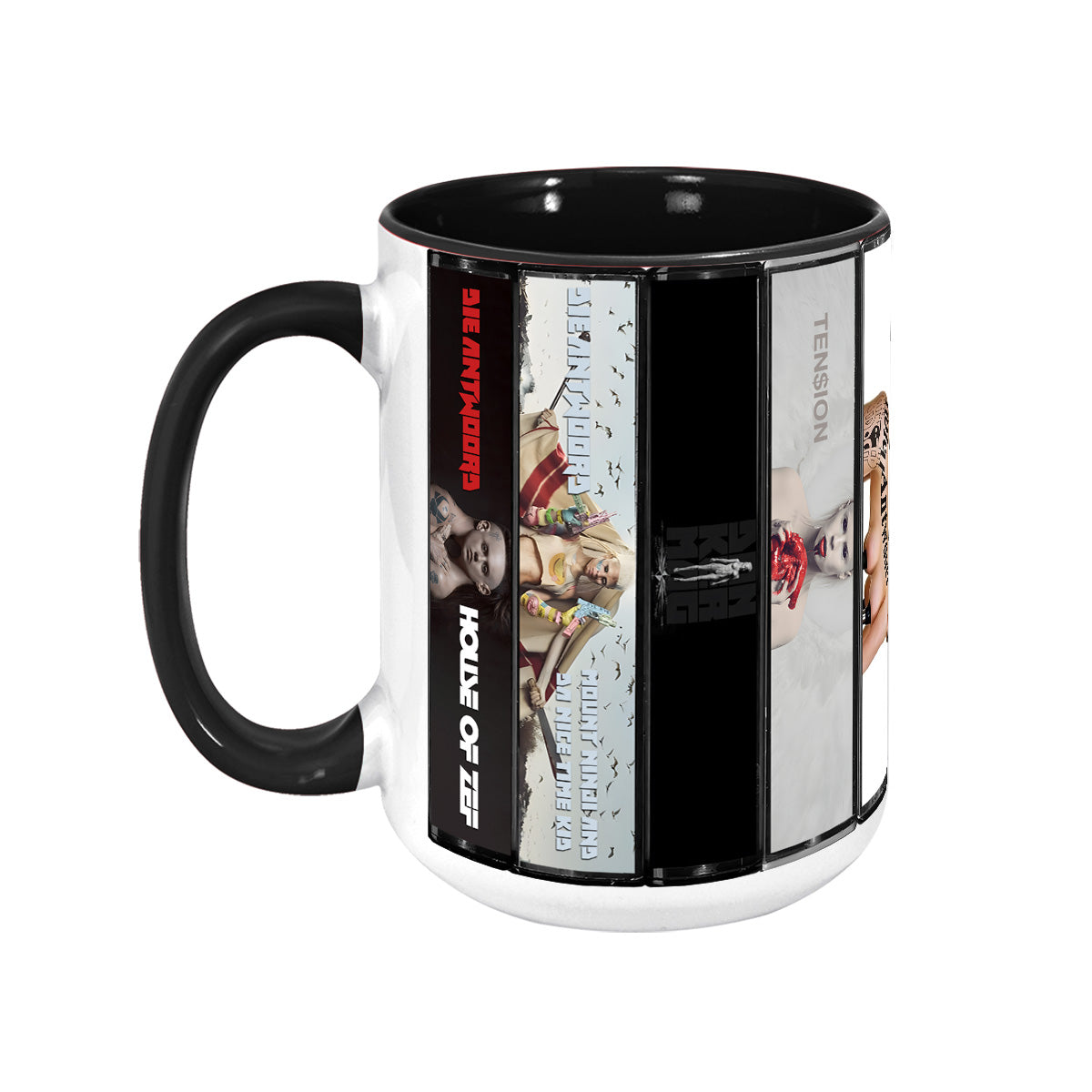 Die Antwoord Albums Cassette Collection Retro Accent Mug