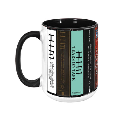 HIM Albums Cassette Collection Retro Accent Mug