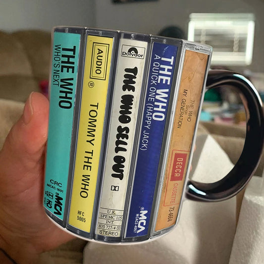 The Who Albums Retro Cassette Collection Accent Mug