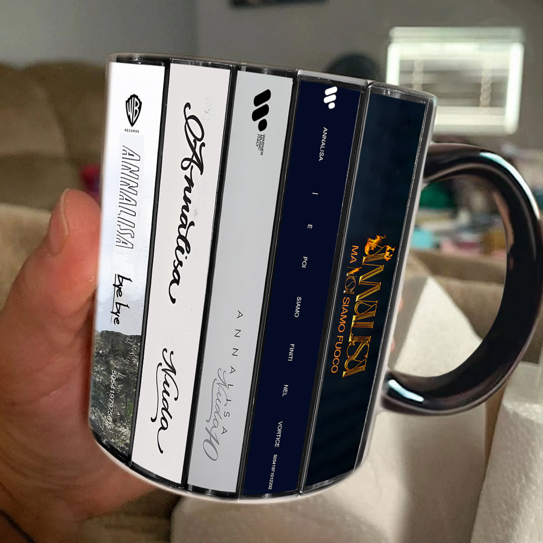 Annalisa Albums Cassette Collection Retro Accent Mug