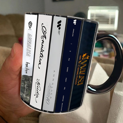 Annalisa Albums Cassette Collection Retro Accent Mug