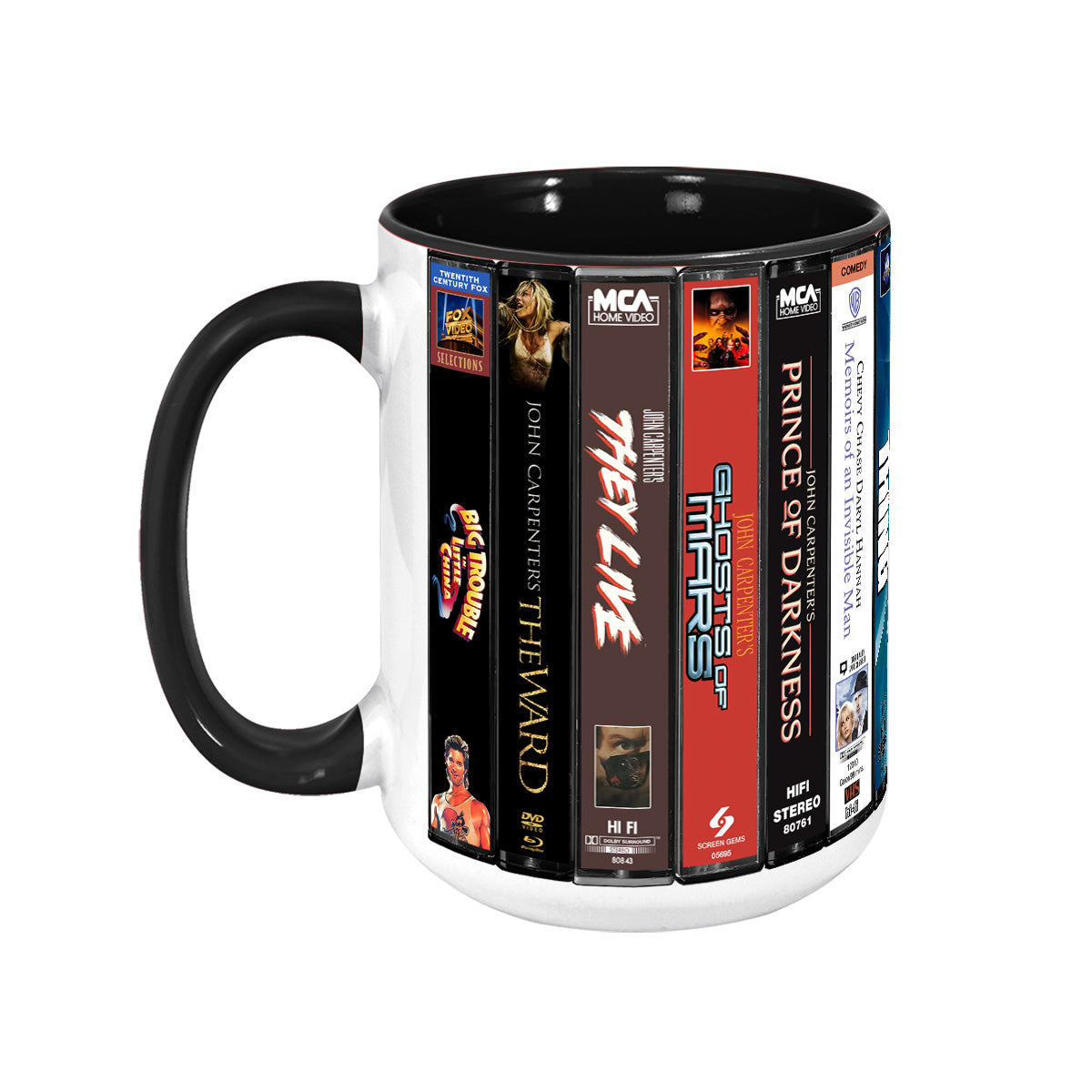 VHS Tape John Carpenter Movies Nostalgic Accent Mug