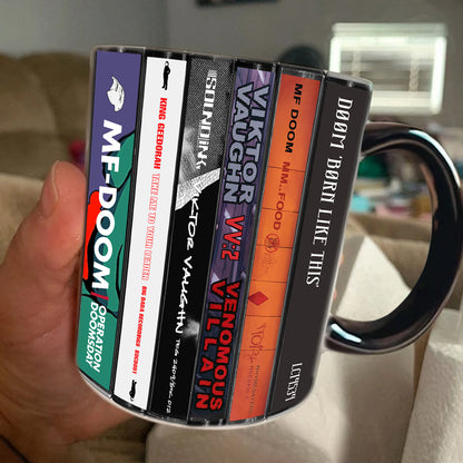 MF DOOM Albums Cassette Collection Retro Accent Mug