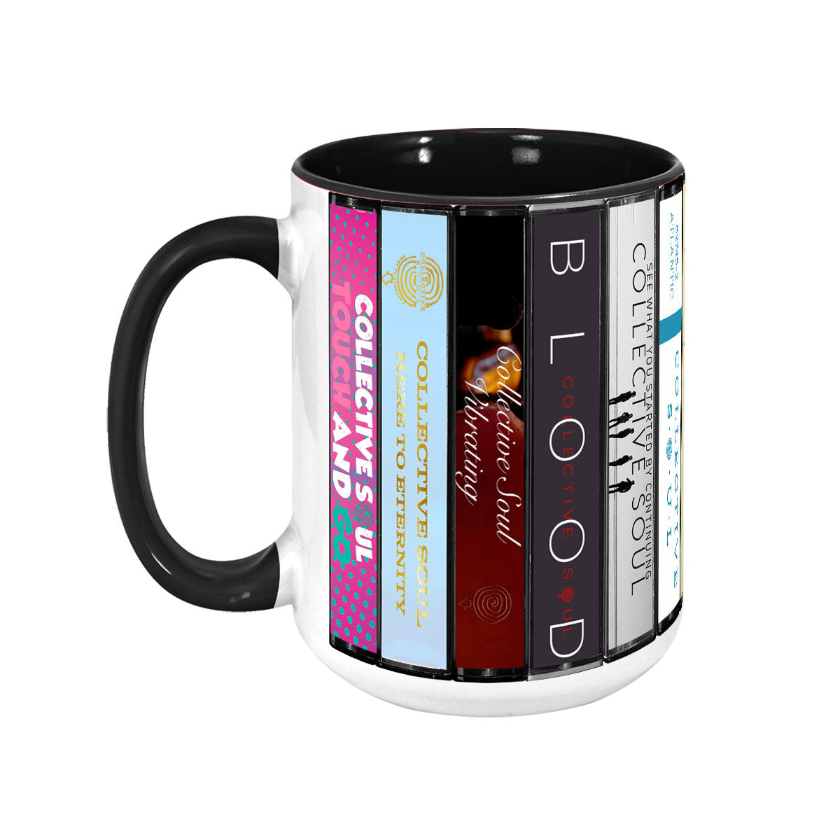 Collective Soul Albums Cassette Collection Retro Accent Mug