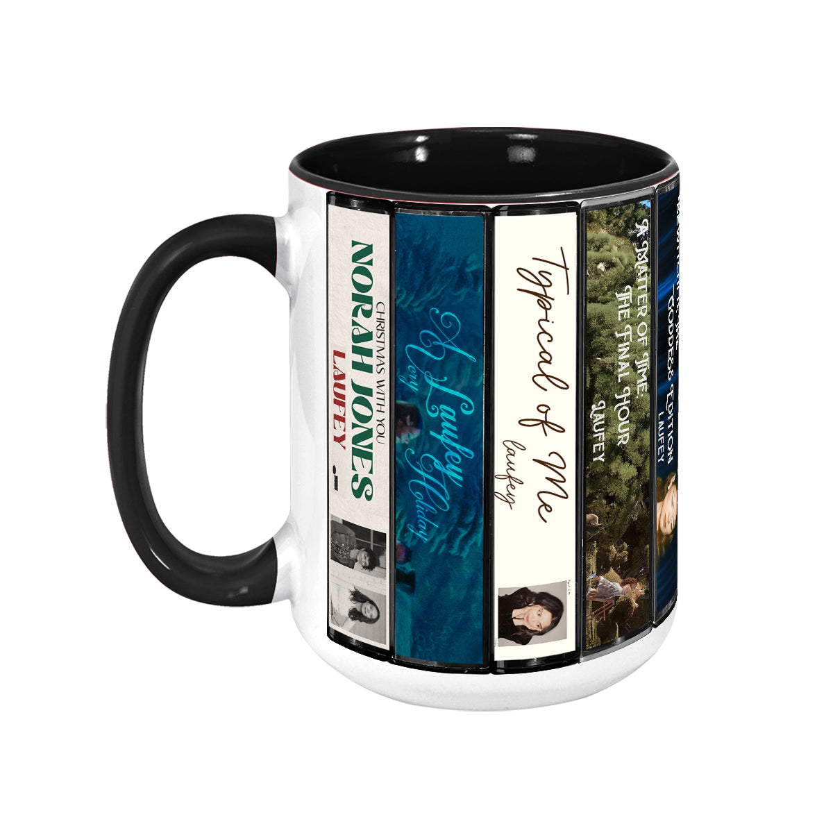 Laufey Albums Cassette Collection Retro Accent Mug