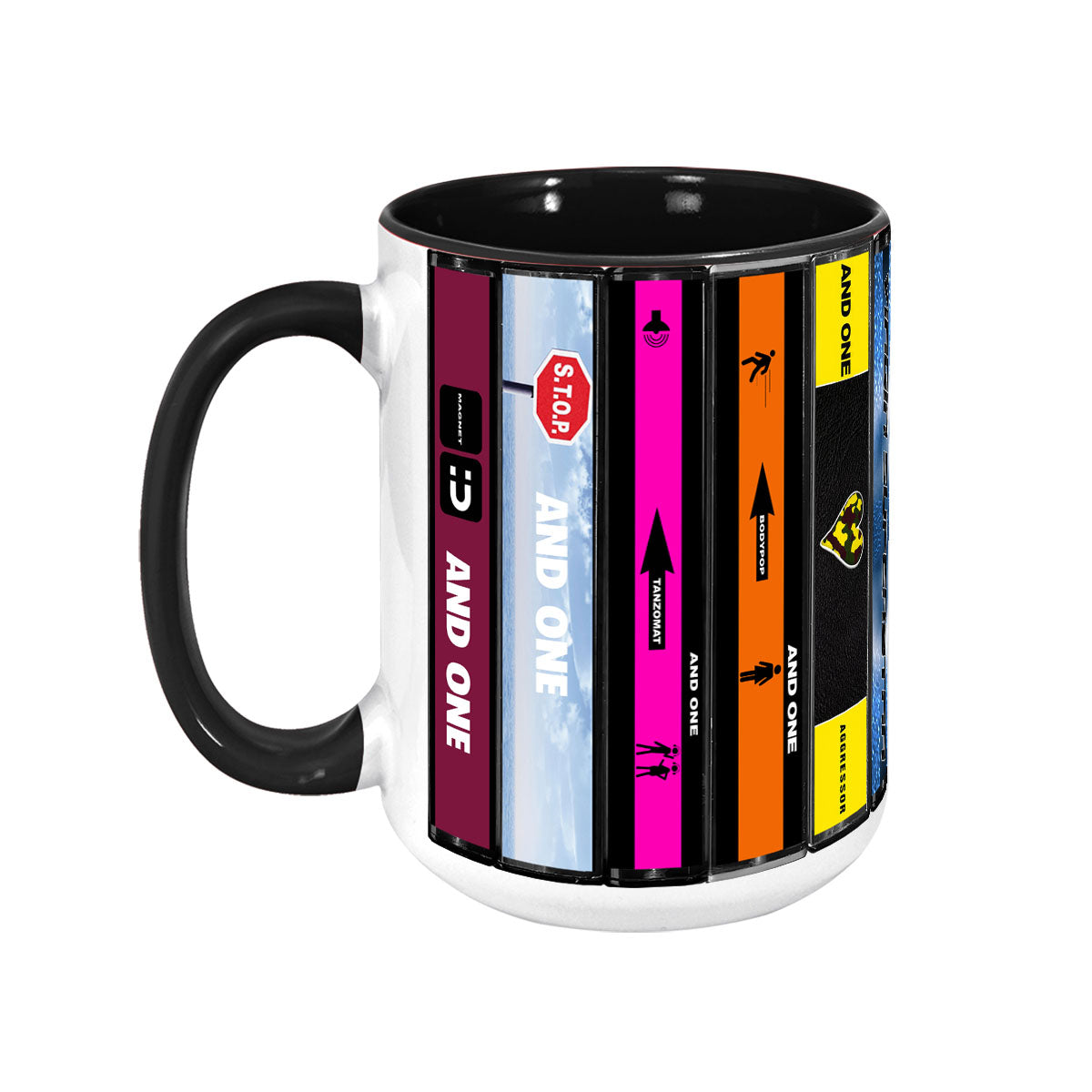 And One Albums Cassette Collection Retro Accent Mug