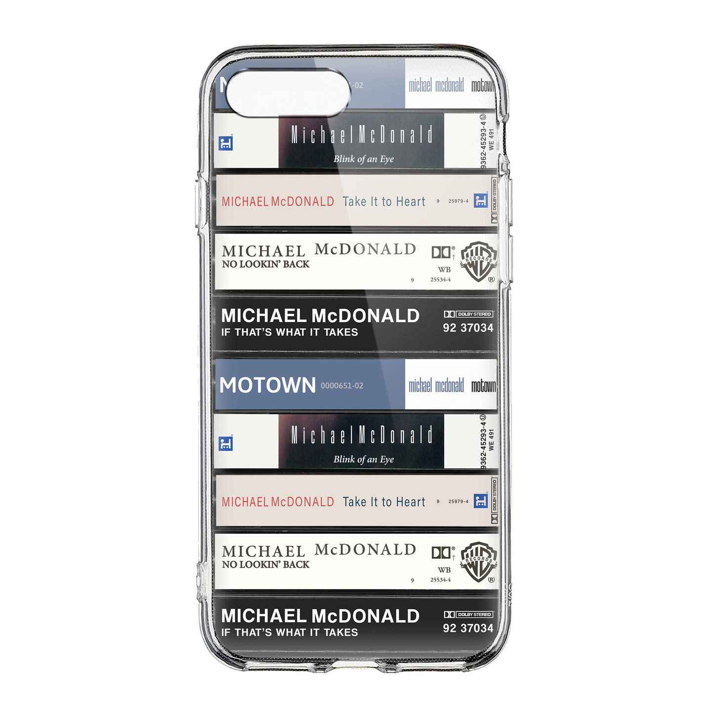 Michael McDonald Albums Cassette Collection Retro Phone Case
