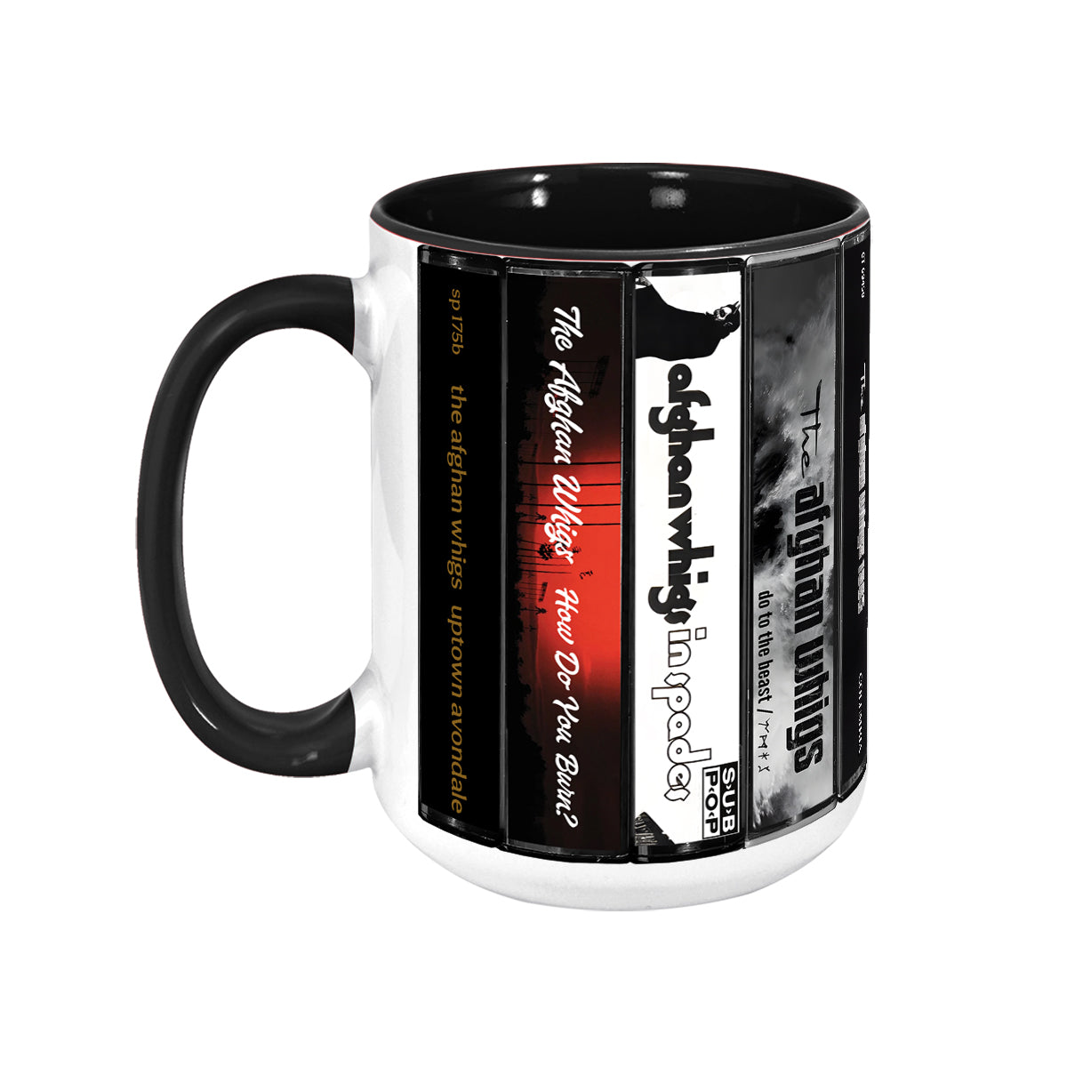 The Afghan Whigs Albums Cassette Collection Retro Accent Mug