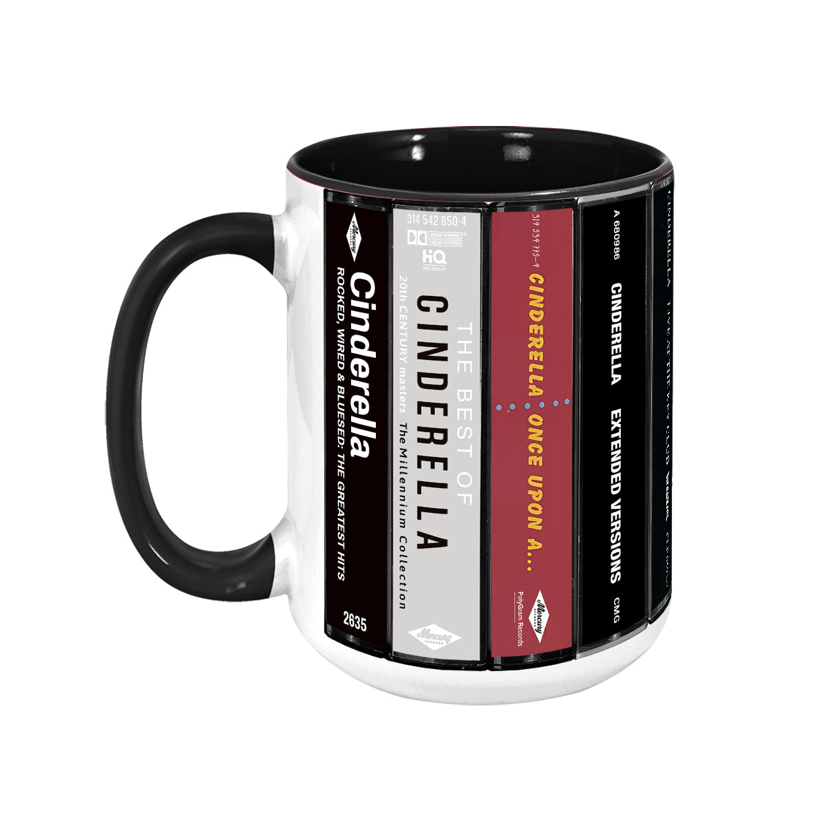 Cinderella Albums Cassette Collection Retro Accent Mug