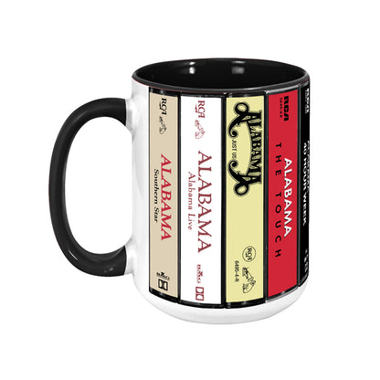 Alabama Albums Cassette Collection Retro Accent Mug