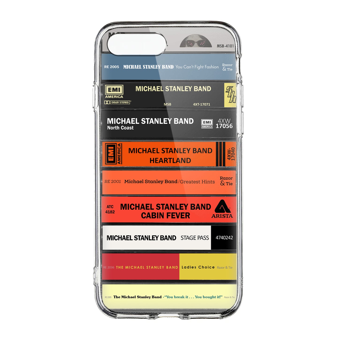 Michael Stanley Band Albums Cassette Collection Retro Phone Case